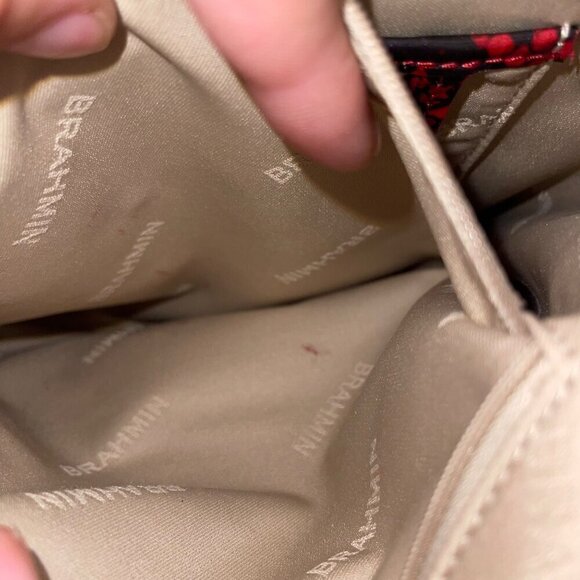 Brahmin Womens Crossbody Bag One Size Lipstick Ombre Melbourne Leather Adjustabl - Picture 9 of 10